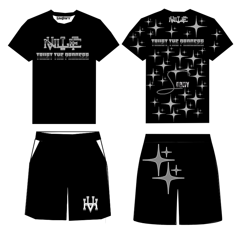 Conjunto negro gris