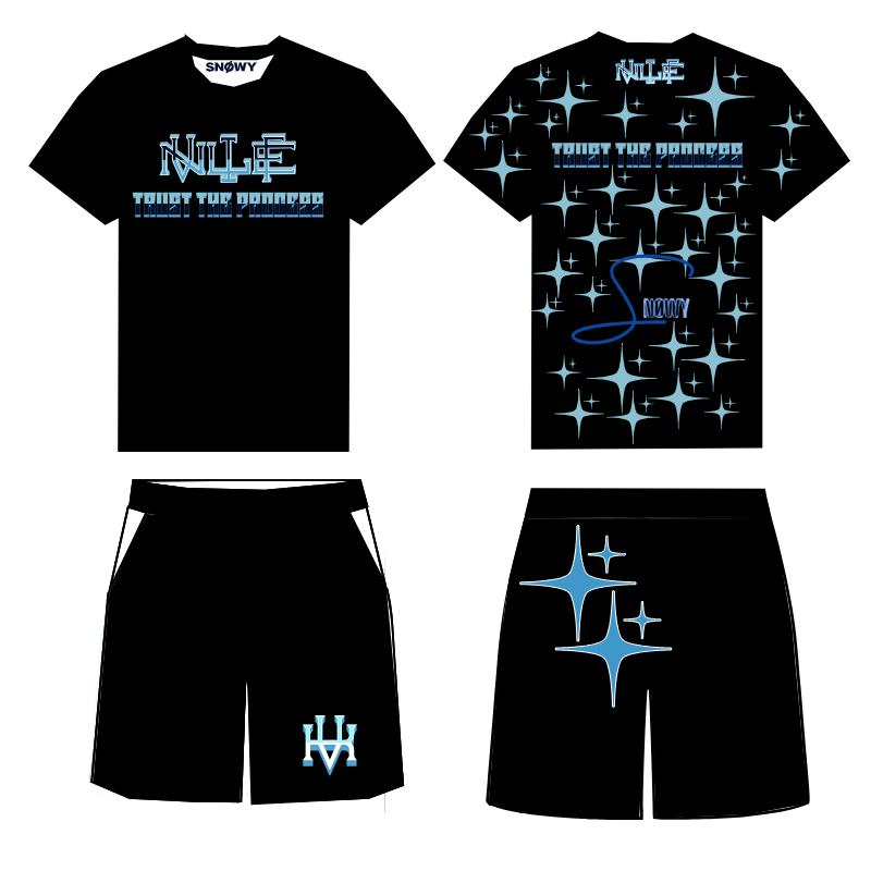 Conjunto negro azul