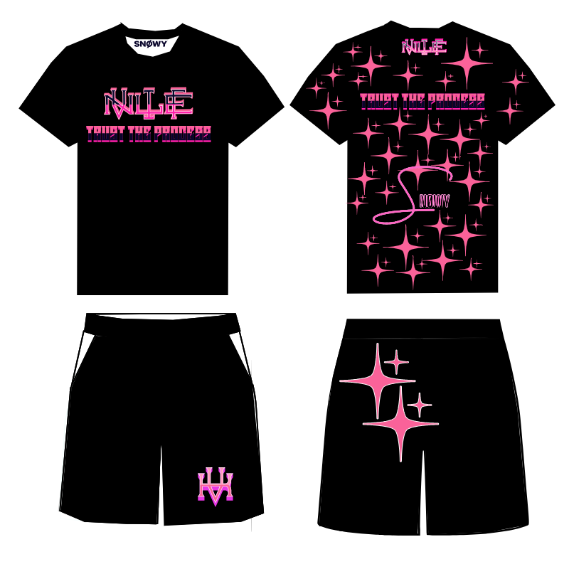 Conjunto negro rosa [Lily]