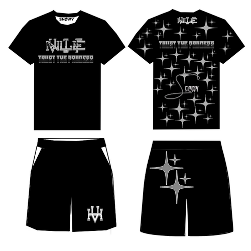 Conjunto negro gris